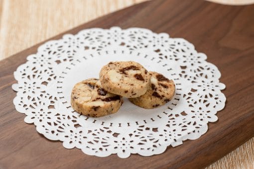 Macadamia “Choc-Truffle” Shortbread Cookies