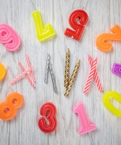Colourful Numeric Candle