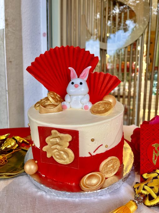 CNY Celebration Cake - Money Bunny