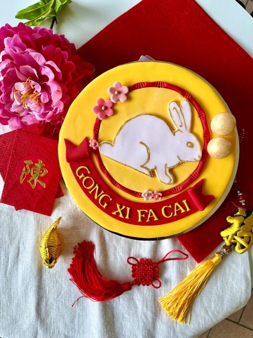 CNY Celebration Cake - Prosperity Bunny