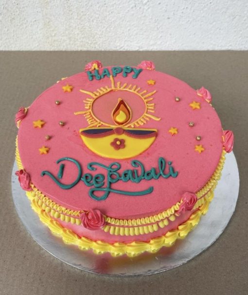 Deepavali Festive Cake - Candle Design