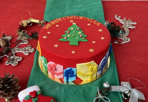 Christmas Celebration Cake - Christmas Tree Cheer - Image 2