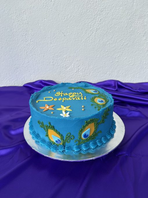 Deepavali Festive Cake - Peacock Gems - Image 2