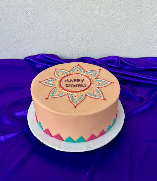 Deepavali Celebration Cake - Rangoli Design - Image 2