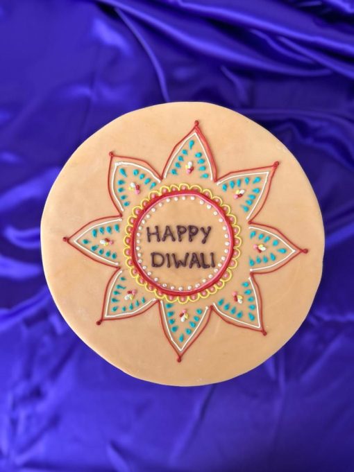 Deepavali Celebration Cake - Rangoli Design