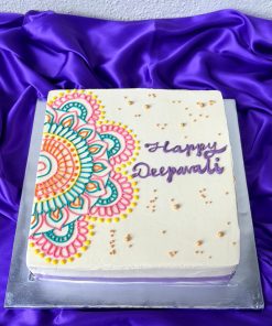 Deepavali Festive Cake - Rangoli Design